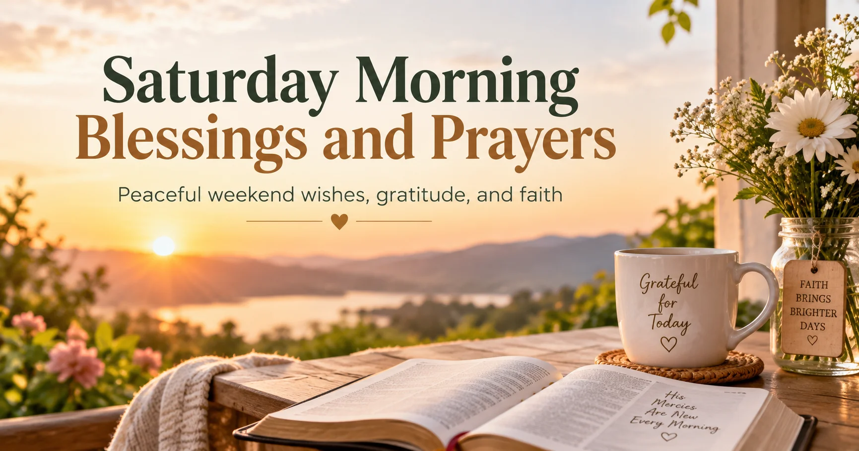 110+ Saturday Morning Blessings and Prayers to Welcome the Weekend