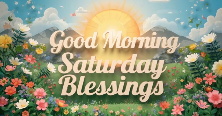 134+ Beautiful Good Morning Saturday Blessings to Welcome the Weekend