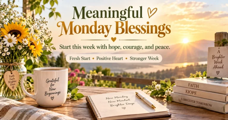 125+ Meaningful Encouragement Positive Inspirational Monday Blessings for a Stronger Week