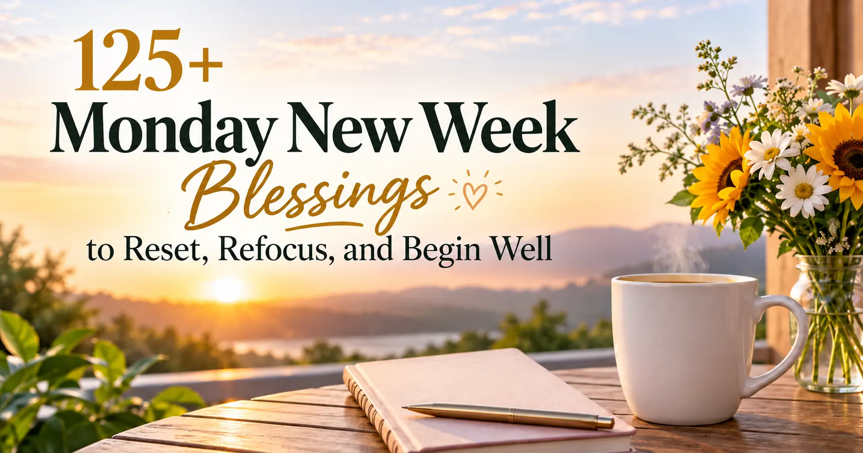 125+ Monday New Week Blessings to Reset, Refocus, and Begin Well