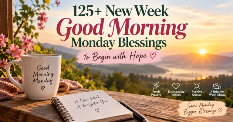 125+ New Week Good Morning Monday Blessings to Begin with Hope