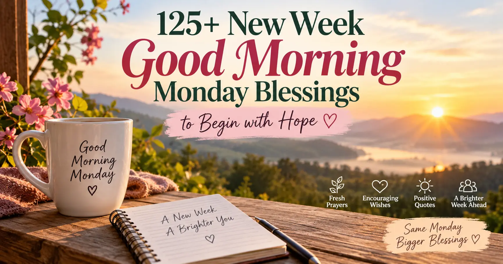 125+ New Week Good Morning Monday Blessings to Begin with Hope