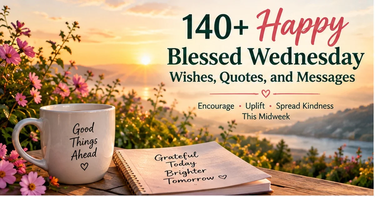 140+ Happy Blessed Wednesday Wishes, Quotes, and Messages