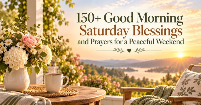 150+ Good Morning Saturday Blessings and Prayers for a Peaceful Weekend