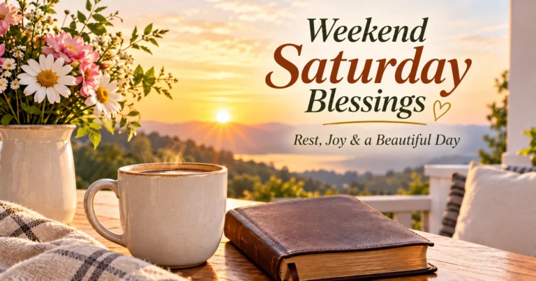 155+ Weekend Saturday Blessings for Rest, Joy, and a Beautiful Day
