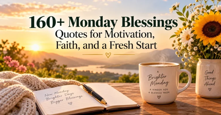 160+ Monday Blessings Quotes for Motivation, Faith, and a Fresh Start