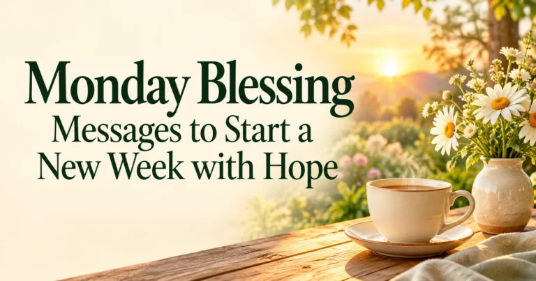 180+ Monday Blessing Messages, Prayers, and Quotes for a New Week