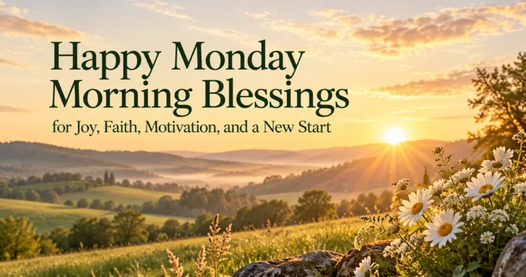 200+ Happy Monday Morning Blessings for a Fresh, Positive Week