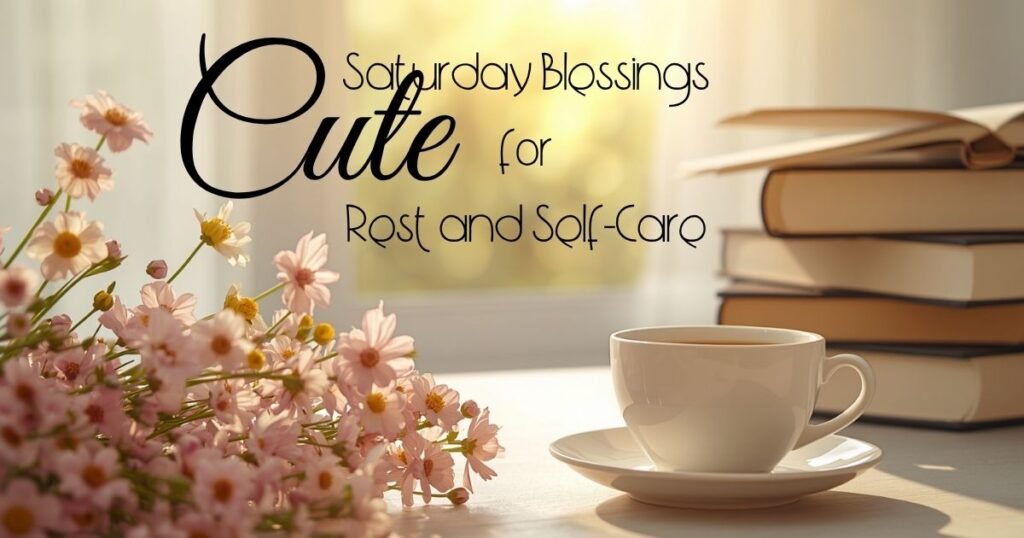 Cute Saturday Blessings for Rest and Self-Care