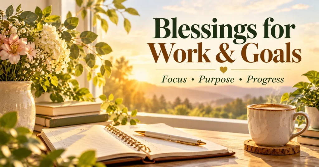 Encouraging Blessings for Work, Goals, and Responsibilities