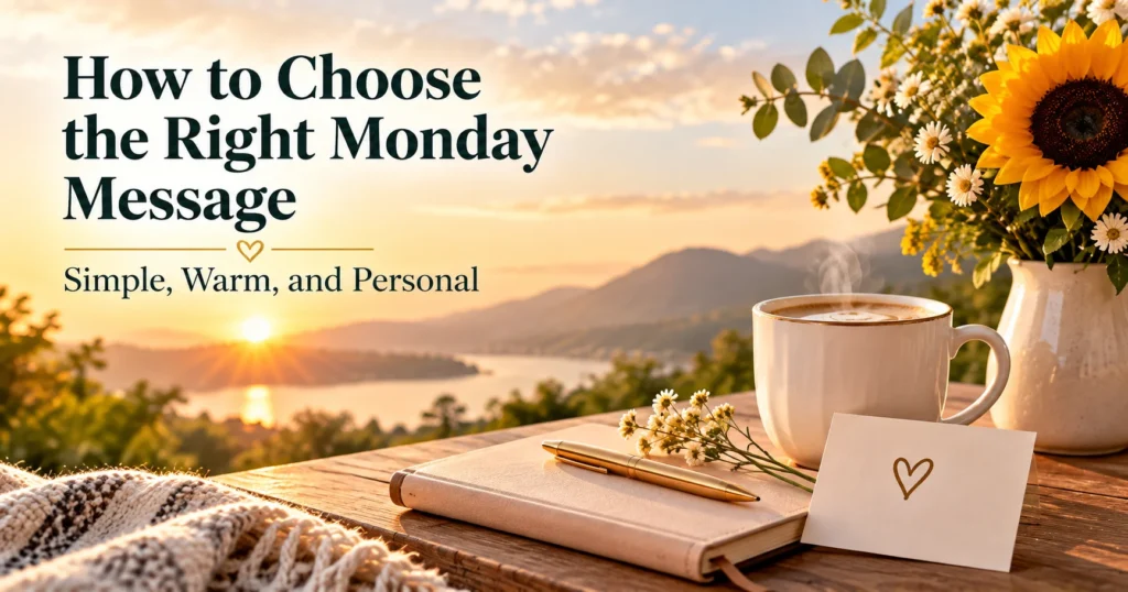 How to Choose the Right Monday Message