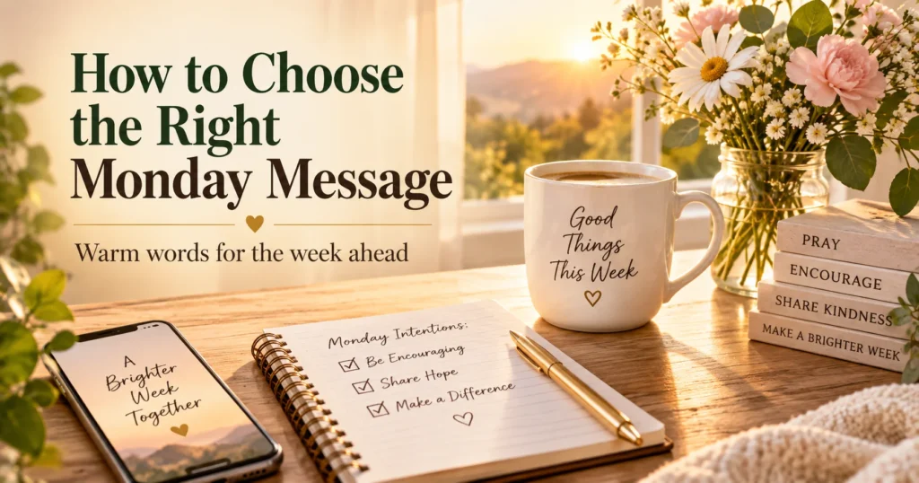 How to Choose the Right Monday Message