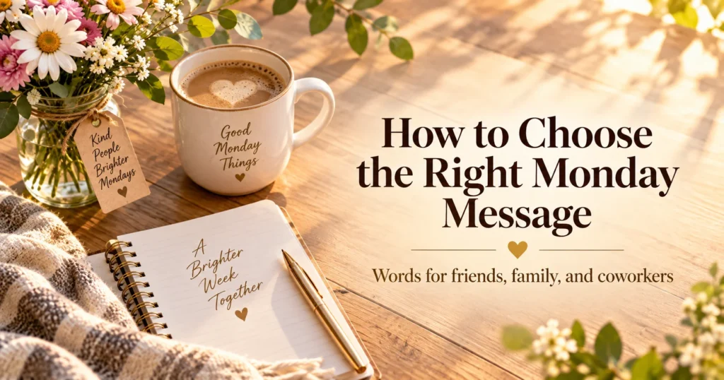 How to Choose the Right Monday Message