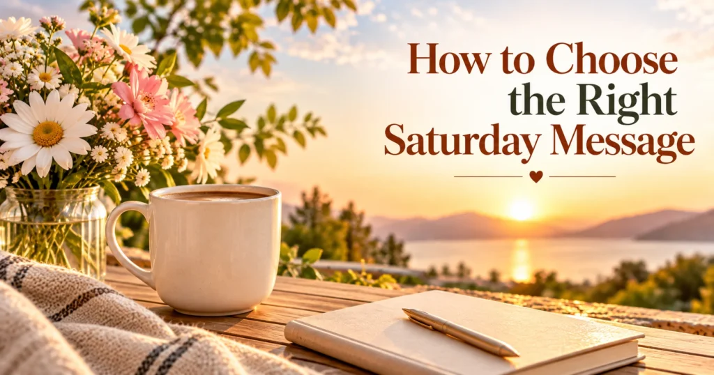 How to Choose the Right Saturday Message