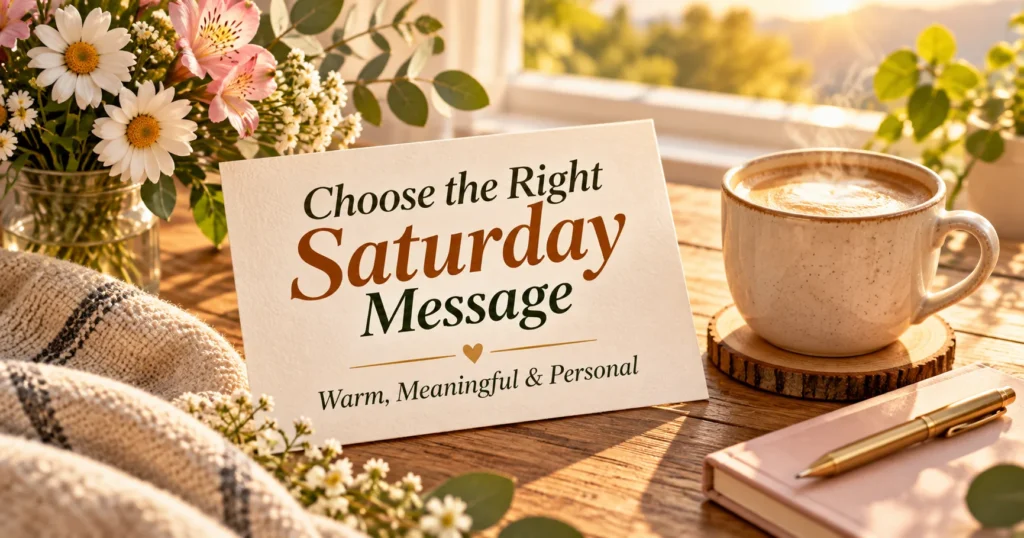 How to Choose the Right Saturday Message