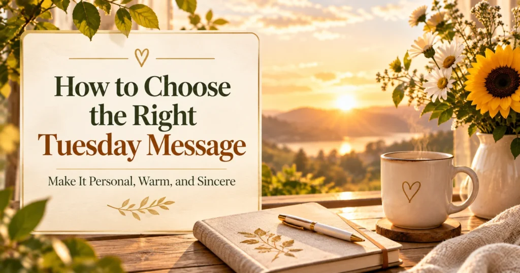 How to Choose the Right Tuesday Message