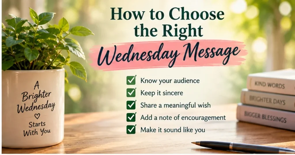 How to Choose the Right Wednesday Message