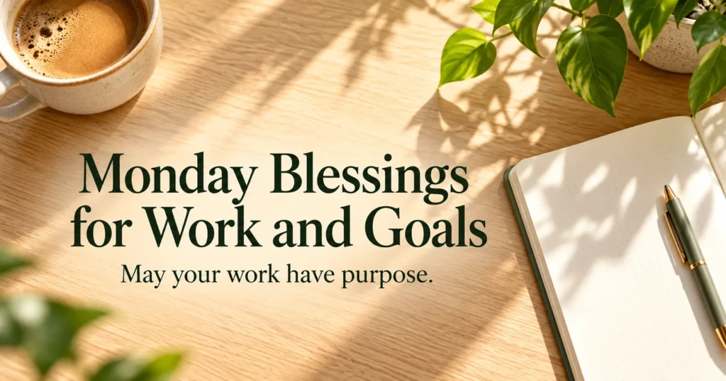 Monday Blessings for Work and Goals