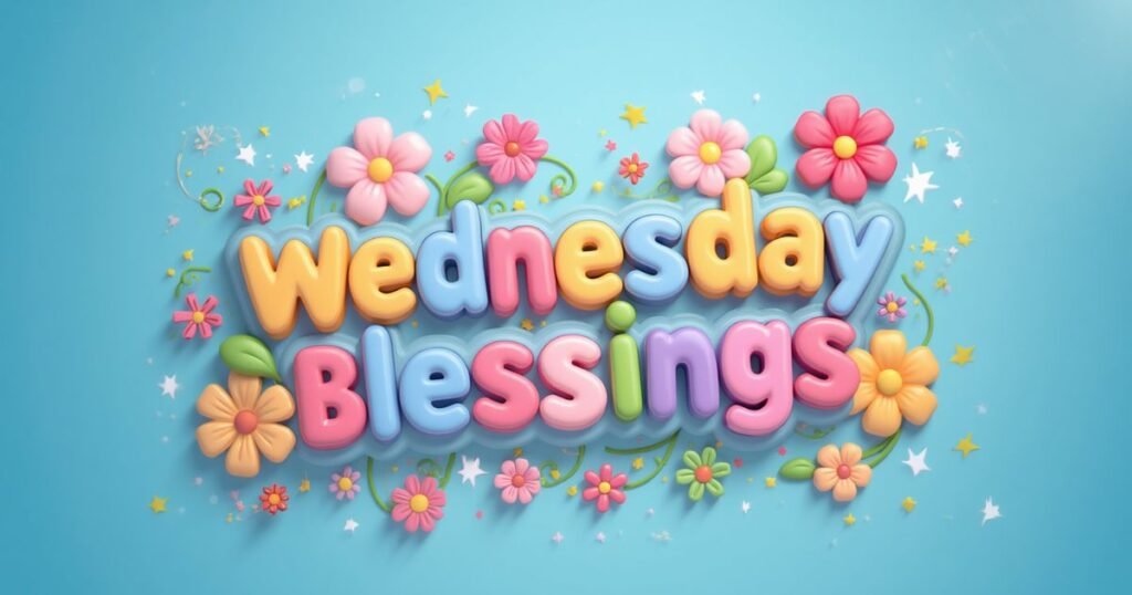 Positive and Thankful Cute Wednesday Blessings