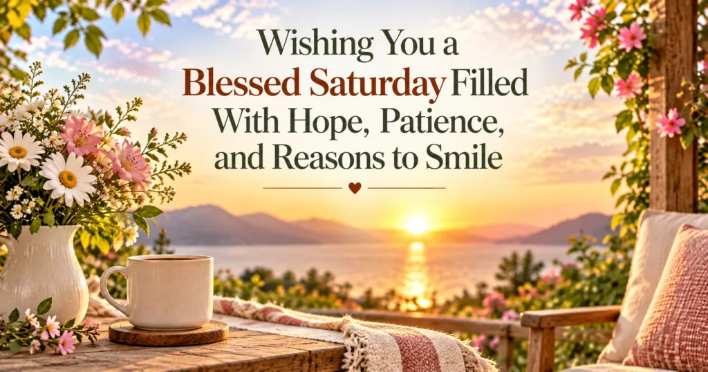 Positive Words for a Restful Saturday at Home