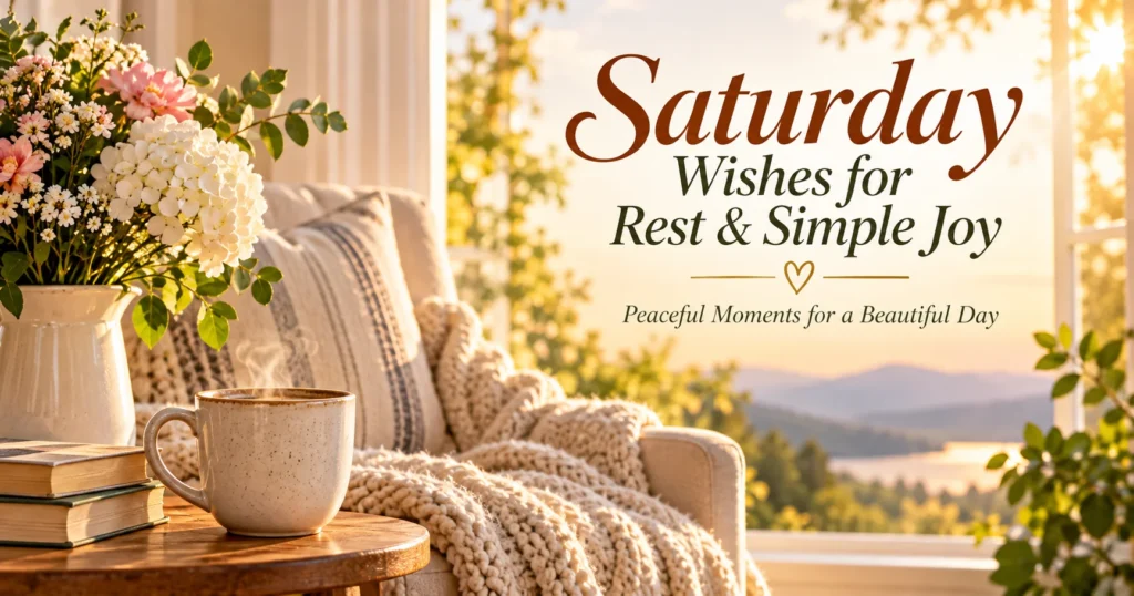 Saturday Prayers for Peace and Renewal