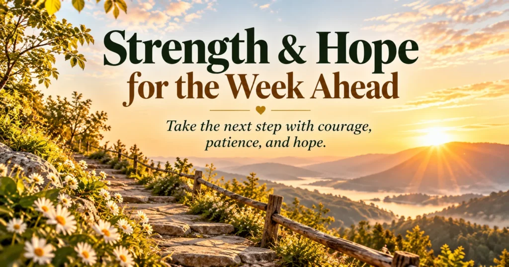 Strength and Hope for a Difficult or Busy Week