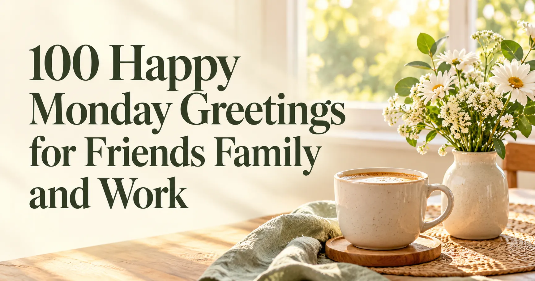 100+ Happy Monday Greetings for Friends Family and Work