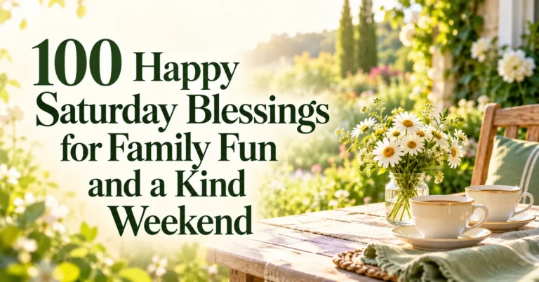 100+ Happy Saturday Blessings for Family Fun and a Kind Weekend