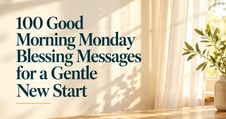 112+ Good Morning Monday Blessing Messages for a Gentle New Start