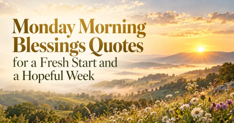 170+ Monday Morning Blessings Quotes for a Fresh, Hopeful Week