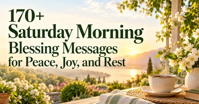 170+ Saturday Morning Blessing Messages for Peace, Joy, and Rest