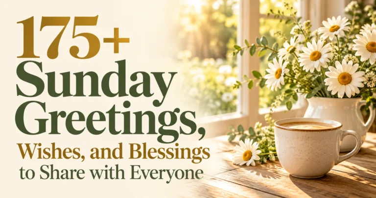 175+ Sunday Greetings, Wishes, and Blessings to Share with Everyone