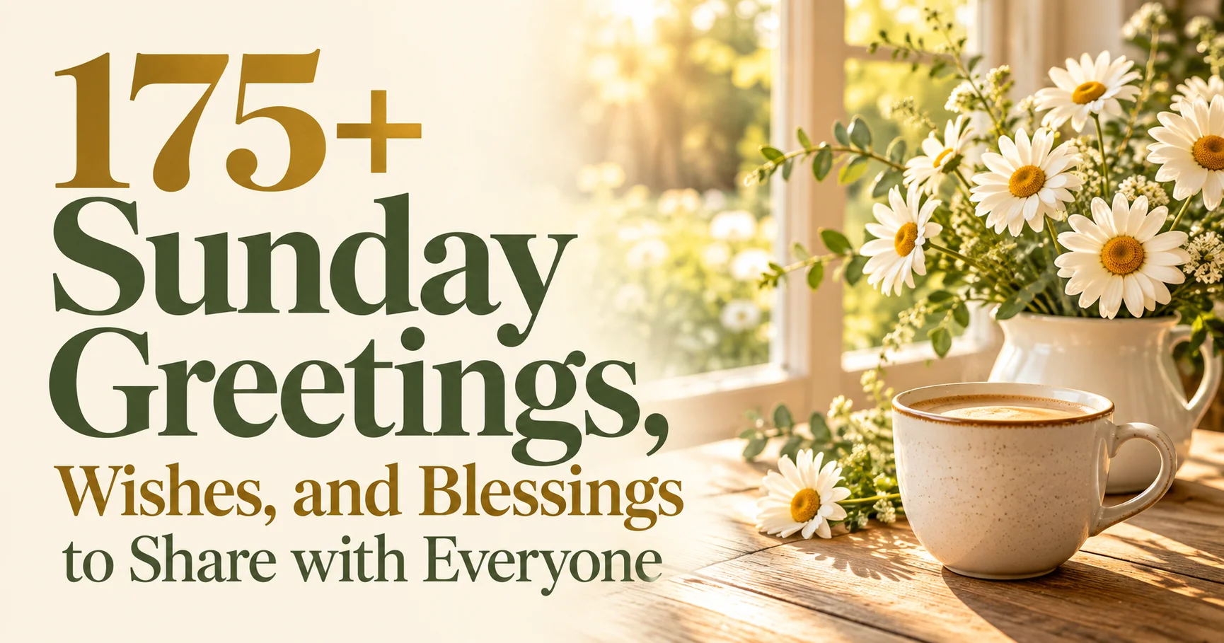 175+ Sunday Greetings, Wishes, and Blessings to Share with Everyone