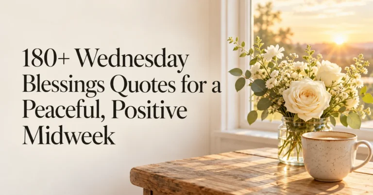 180+ Wednesday Blessings Quotes for a Peaceful, Positive Midweek