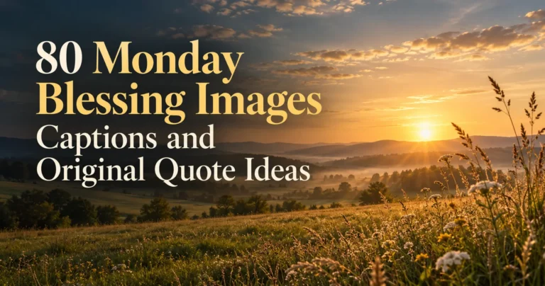 80+ Monday Blessing Images Captions and Original Quote Ideas