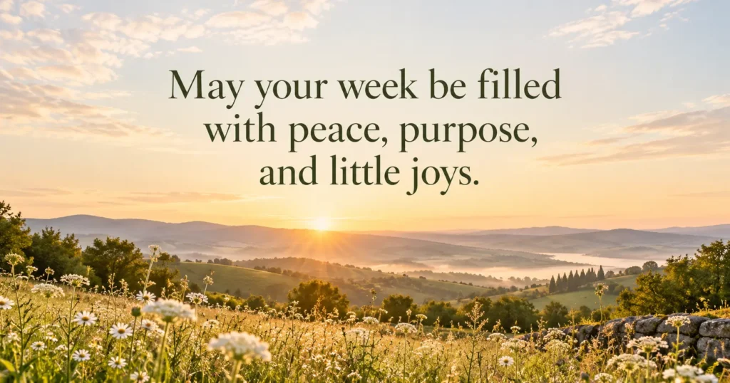 Blessed Week Ahead Prayers