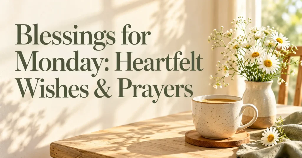 Blessings for Monday: 145 Heartfelt Wishes for Every Part of the Week's First Day