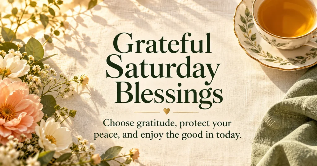 Grateful Saturday Blessings for a Restful Day