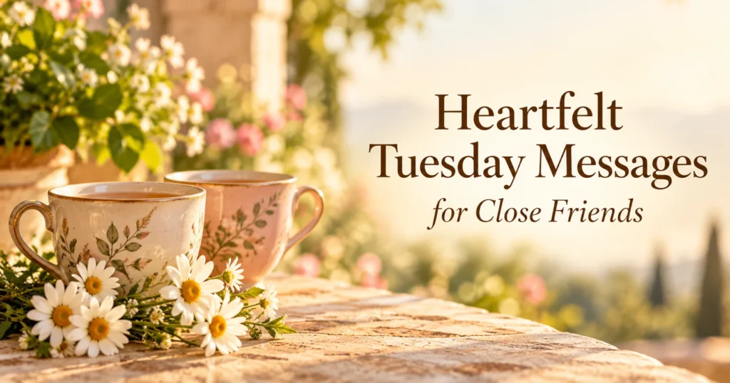 Heartfelt Tuesday Messages for Close Friends