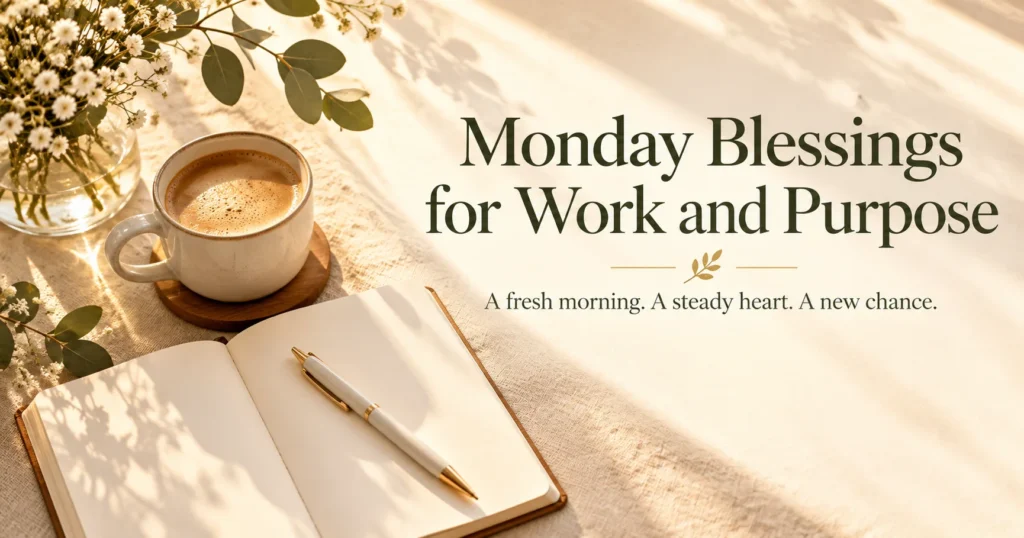 Monday Blessings for Work and Purpose