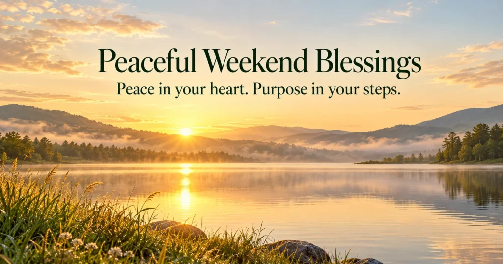 Peaceful Weekend Blessings and Captions