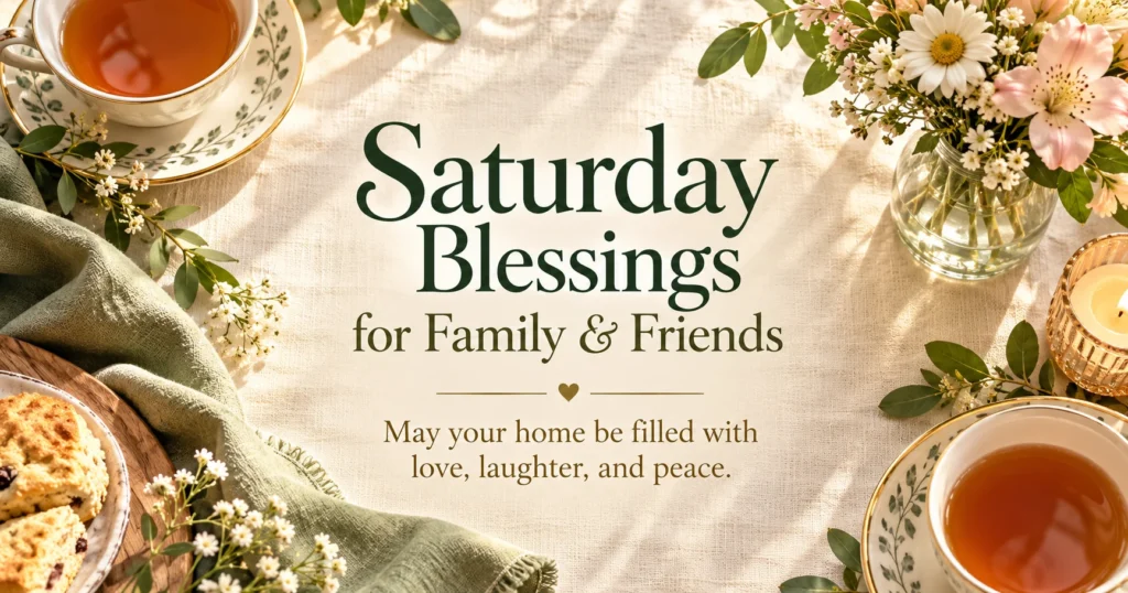 Saturday Image Blessings for Family and Friends