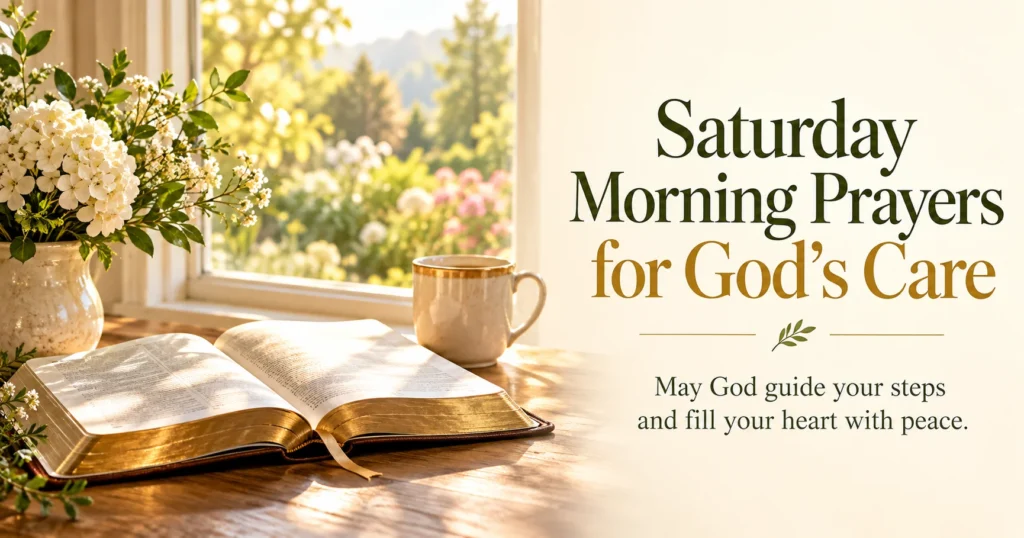 Saturday Morning Prayers for God’s Care