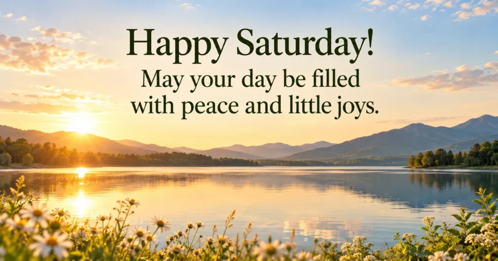 Saturday Wishes for Small Plans and Good Company