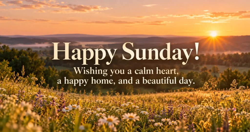 Sunday Evening Greetings for a Peaceful Close