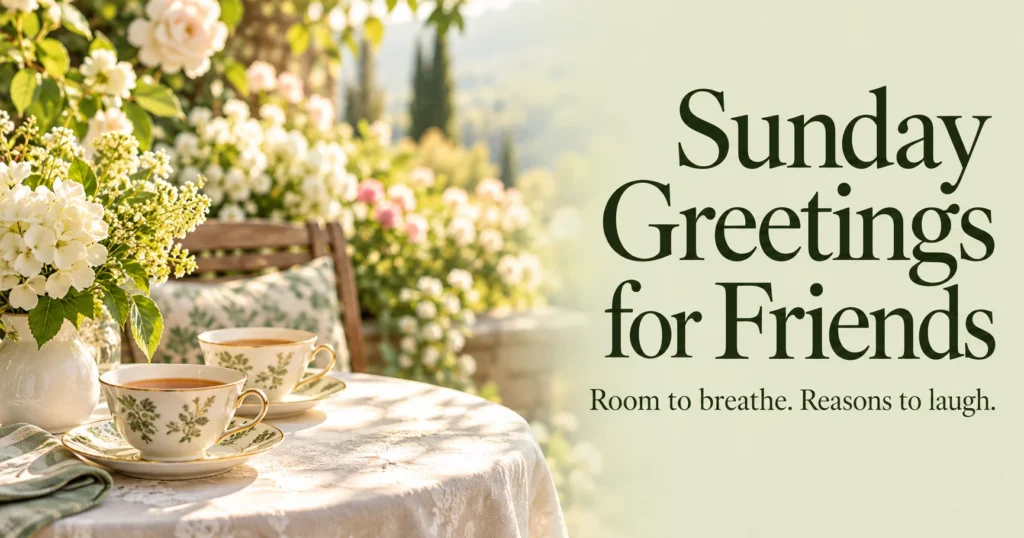 Sunday Greetings for Friends