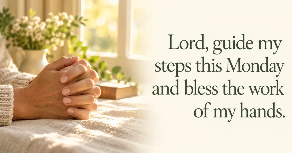 Teaching Children a God Bless Monday Blessing